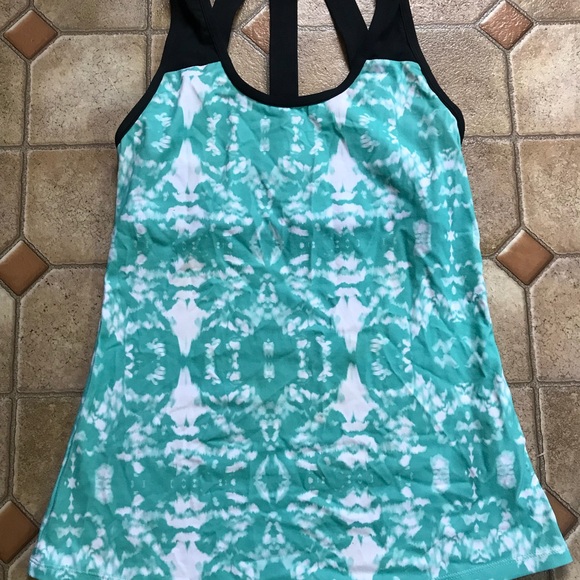 Fabletics Zion tank teal white black size XXS - Picture 3 of 6